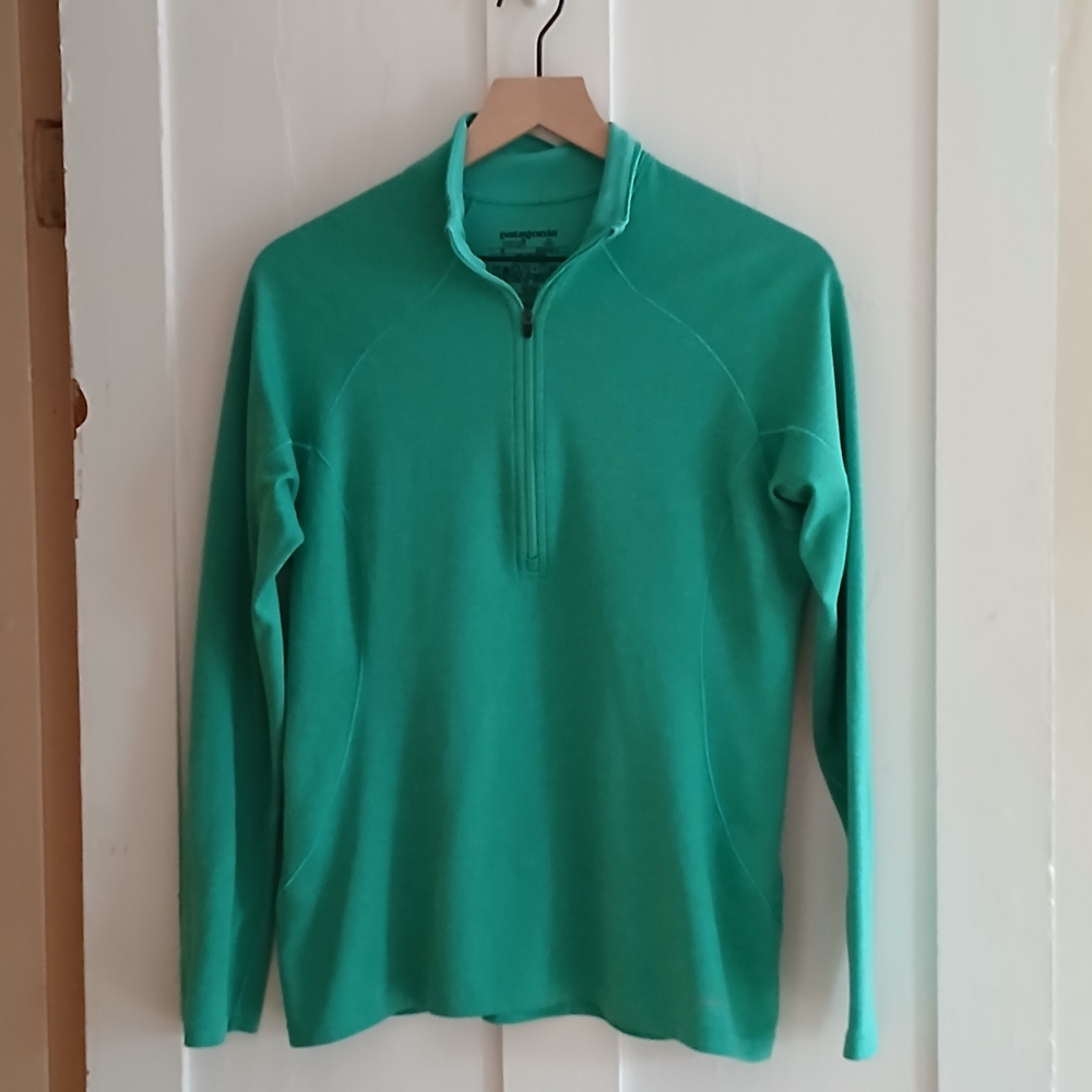 Patagonia Quarter-Zip Pullover - Teal Green
